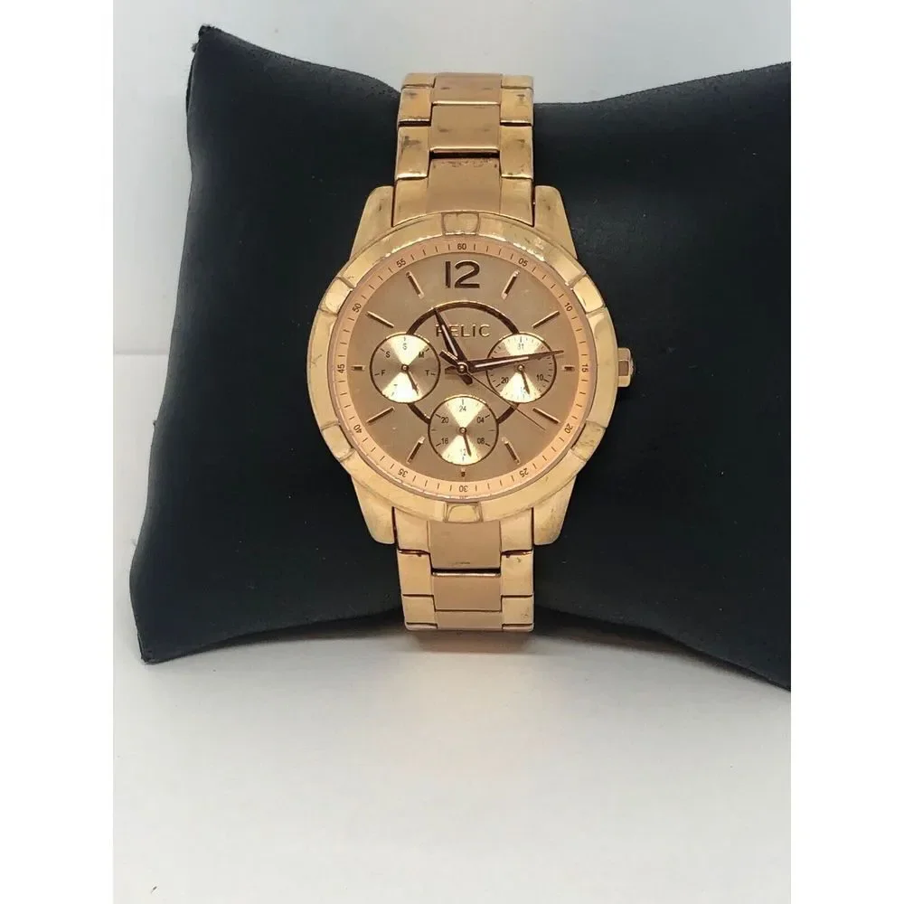 Relic ZR15698 Women's Stainless Steel Analog Rose Gold Dial Quartz Watch HO117